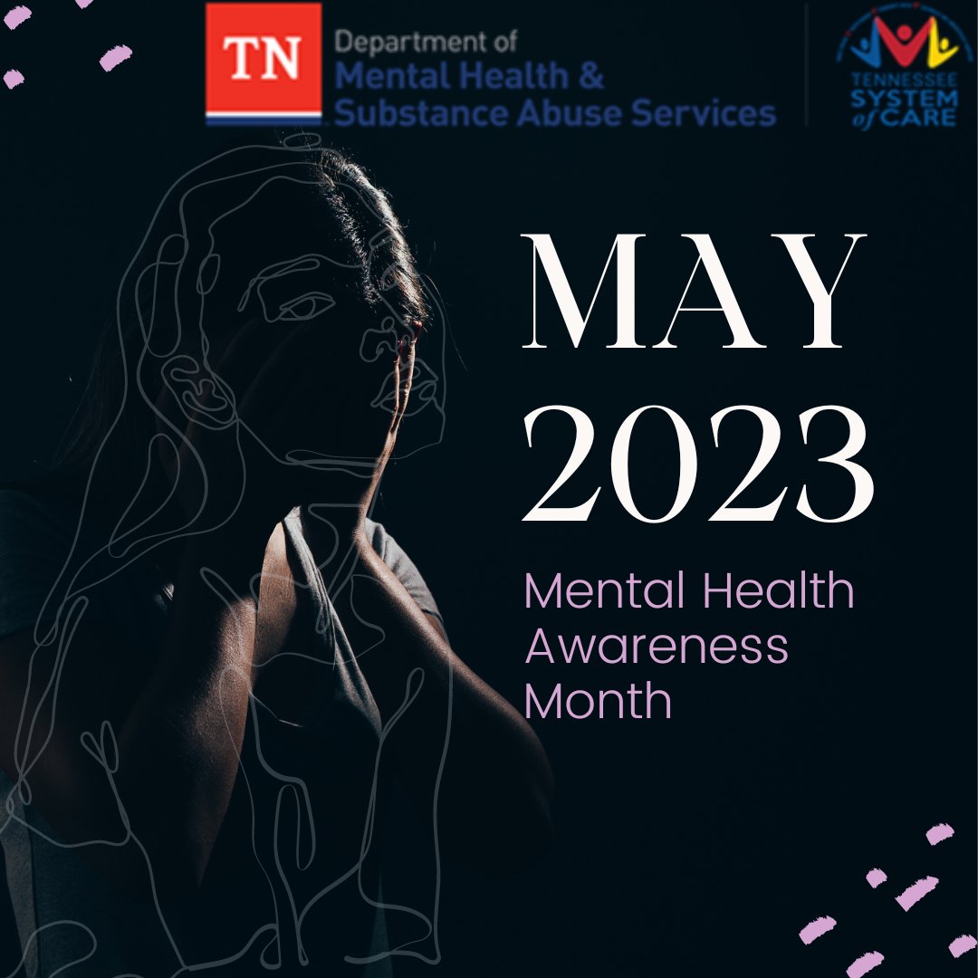 SOCacrossTN's tweet photo. It's mental health awareness month! #MusicCityMentalHealth #MentalHealthMatters #YouMatter https://t.co/mC2vEkfpRF