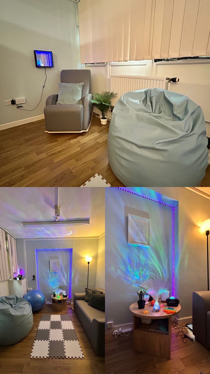 MKRecoveryColle's tweet photo. Our Sensory Room is now ready and available to use!! #SensoryRoom #Recovery #Wellbeing #College https://t.co/uPOkwEHE4m