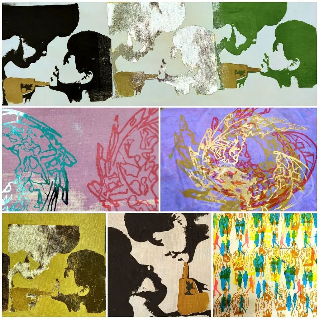 Starting next Tuesday at City Lit in London. If you fancy it the link is in the bio to book! These photos are from last year. 
#screenprinting #textileprint #screenprintcourse #londonsummercourse #summercourse instagr.am/p/CsljDQjKHwj/