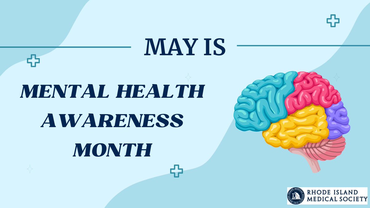 May is National Mental Health Awareness Month. Use this month to prioritize your mental health and support those around you. Visit our site to learn more about our Physician Health Program and resources to use. rimedicalsociety.org/physician-heal…