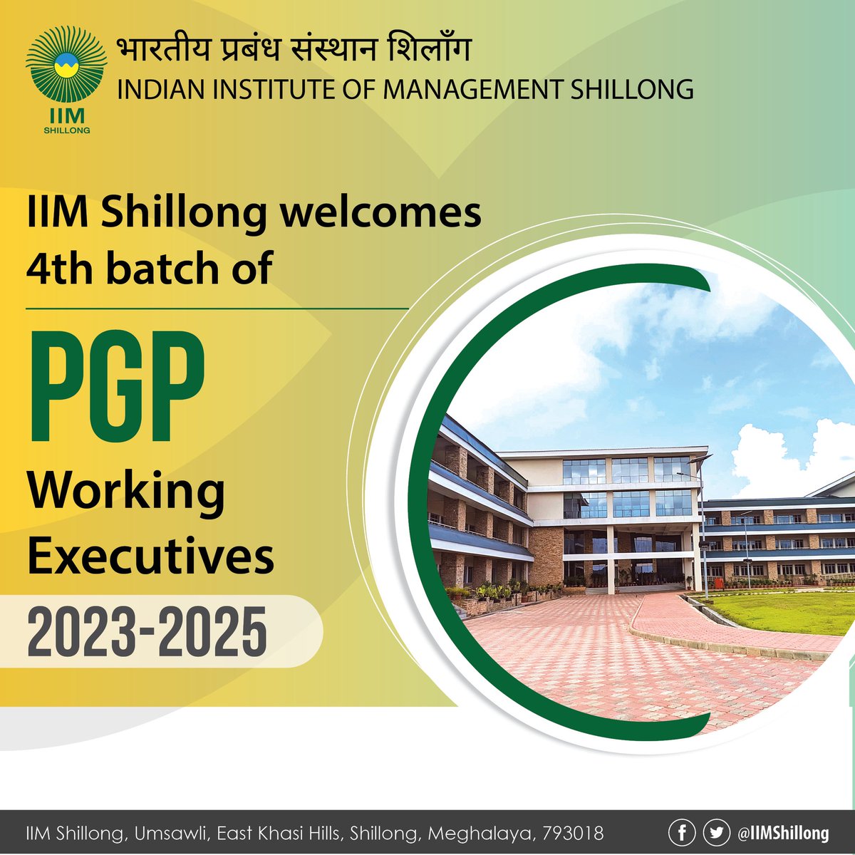 36 experienced professionals have enrolled in the 4th batch of the 2-year PGP for Working Executives.

#IIM #IIMS #ExecutiveMBA #EMBA #PGP
