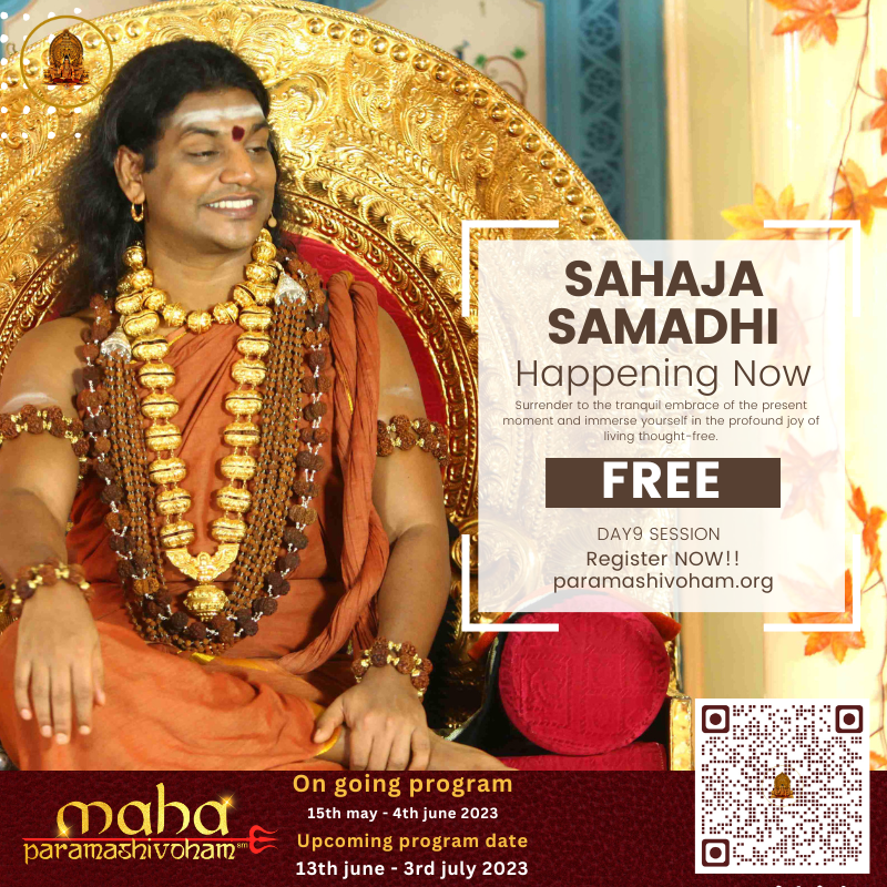 Journey So Far: Experience fulfillment by identifying your True Gender! Ancient Revelations Unveiled: The Profound Science of Discerning True Gender!
Happening Now: Sahaja Samadhi Surrender to the tranquil embrace of the present moment and immerse yourself in the profound joy of