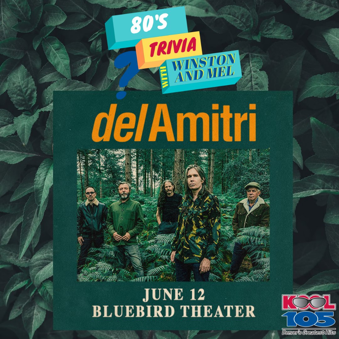 KOOL105Denver's tweet photo. Listen to Winston & Mel in the morning for a chance to win on KOOL 105!
80s Trivia: A pair of tickets to see Del Amitri, Monday, June 12th at the Bluebird Theatre!
Musical Hell: $50 gift card to 303 Sports Grill in Littleton!
#winstonandmel #Kool105 https://t.co/I9uWFm2Ix3