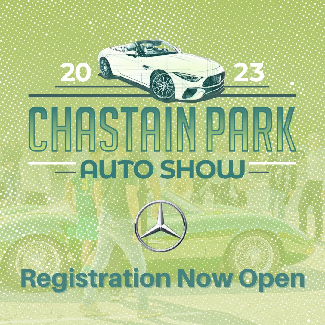 Registration now open for the Chastain Park Auto Show! Register your cars today, become a sponsor and support the Chastain Park Conservancy. chastainparkautoshow.com