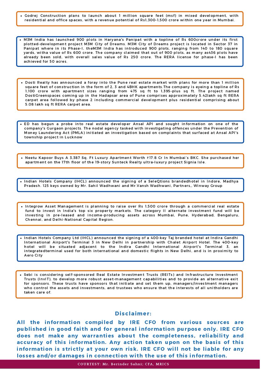 Indian RERA Forum (@indianrera) on Twitter photo 