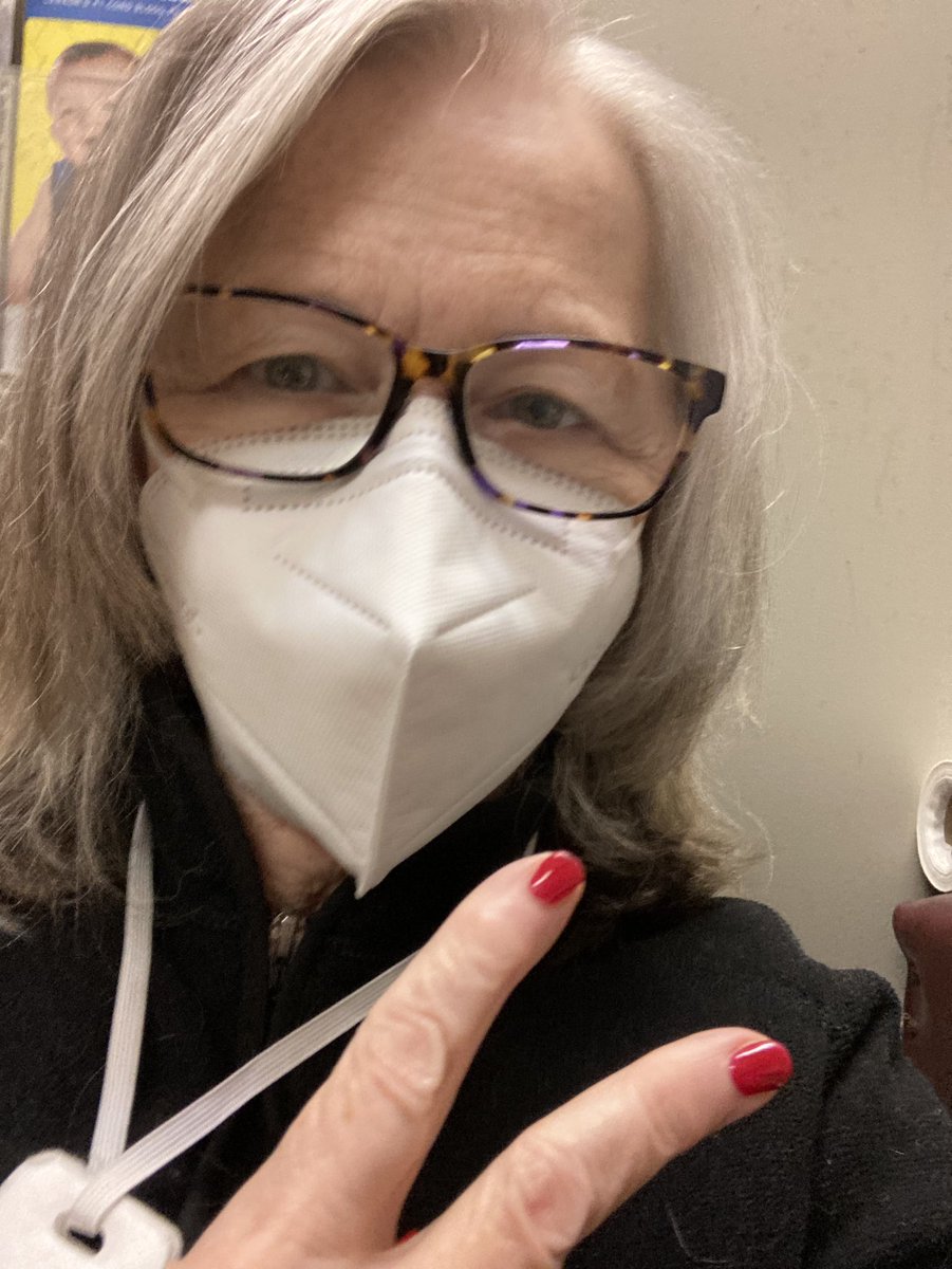 Had a Dr’s appt. Wait in my car til I get called. No more than 2 in the waiting room. Masking is required for EVERYONE. Unmasked person tried to enter and my Dr. told him, no mask, no entry. Also reminded him despite everything we’re hearing, COVID is not over. #CovidIsNotOver