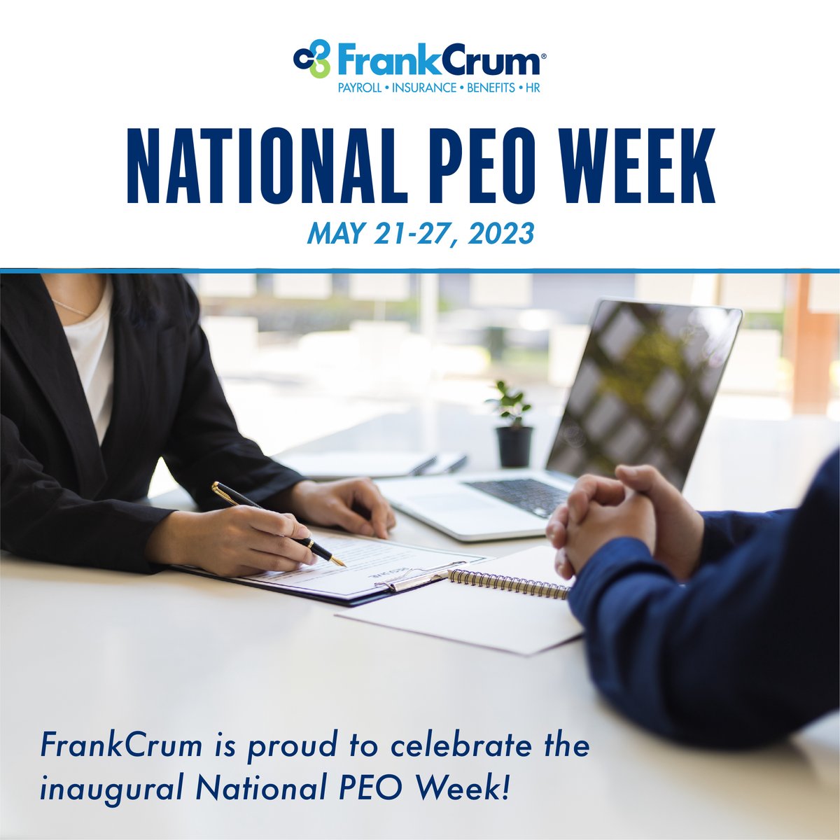 FrankCrumPEO's tweet photo. This week is the inaugural #NationalPEOWeek, an opportunity to shine a spotlight on all the ways PEOs help clients and their employees, the economy, and their communities. Join us in celebrating the first #PEOWeek and the many more to come! 🎉 #PEOWeek23 #NAPEO https://t.co/Yugf8pGdQE