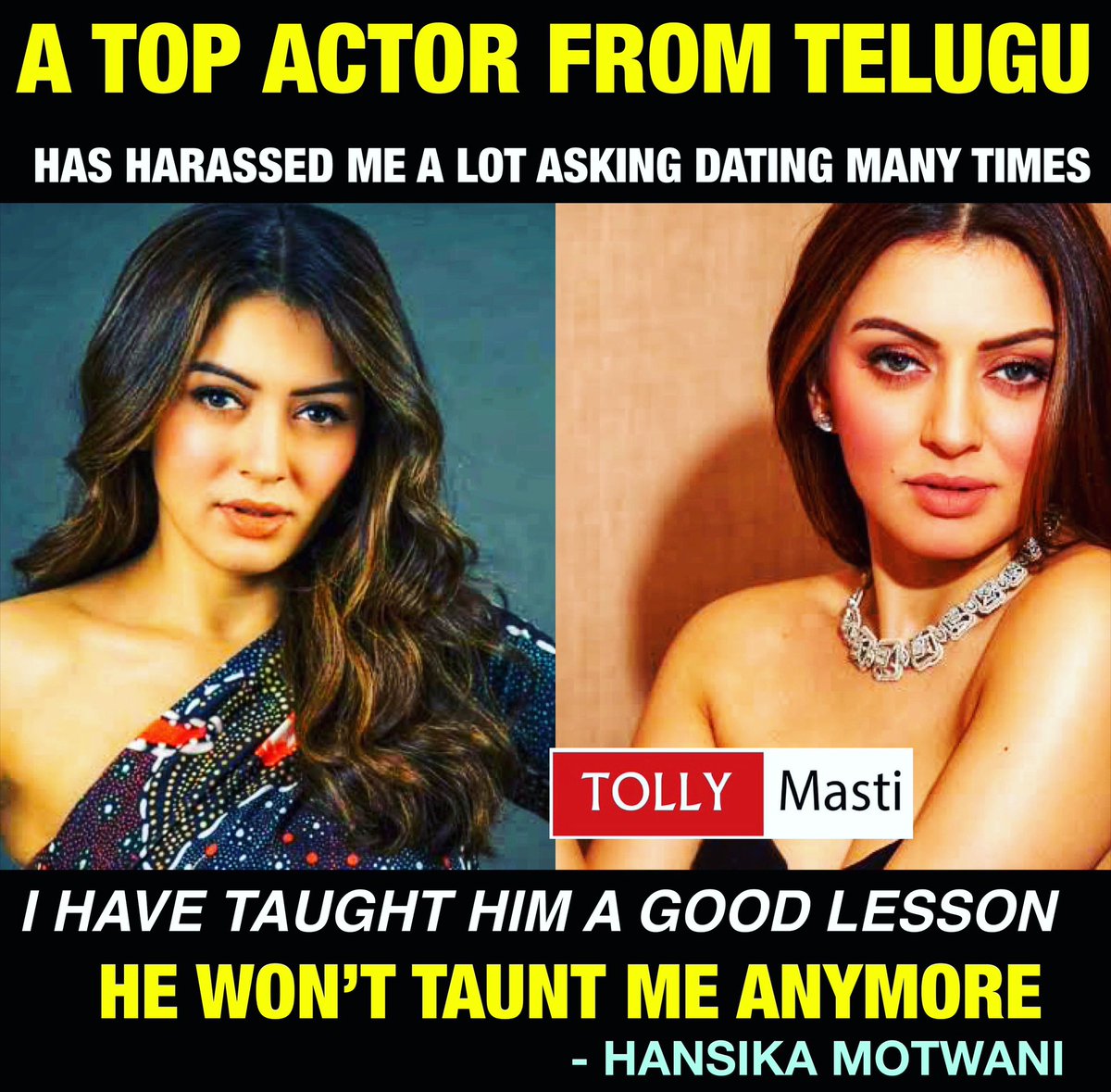 Who Might be that Hero ? 🤔
#Hansika #Hansikamotwani #Tollywood 
Follow us 👉 @tollymasti