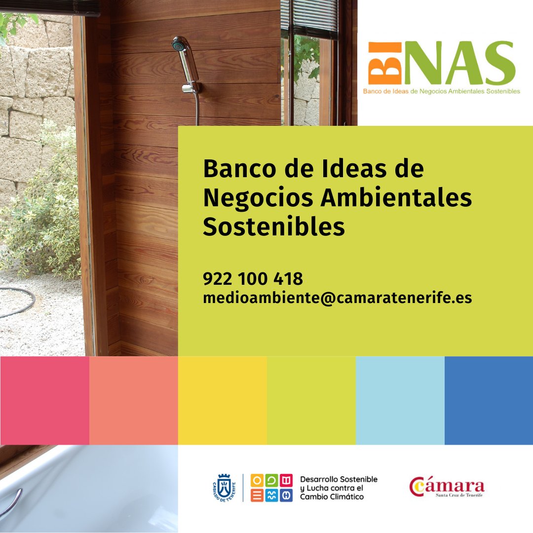 Des_Sostenible's tweet photo. ✅ ¿Tienes una idea de negocio relacionada con la gestión del agua, las energías renovables, la agricultura ecológica, la gestión de residuos, el turismo sostenible...?

🟢 El Banco de Ideas de Negocios Ambientales Sostenibles #BINAS te lo pone fácil: https://t.co/rHGN6j9tnp https://t.co/PRTPEH716t