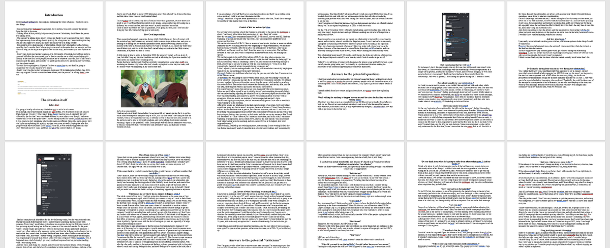 osuDramaDays's tweet photo. 0 days since osu drama

osu! tournament host Numero_Zer0e (20-years-old) posts 6,500 word doc, explaining that he dated/groomed a 15-year-old girl, admits to recieving nudes, having e-sex

then blames depression, loneliness and the girl for his actions, claims he regrets nothing https://t.co/sxQN4p49PD