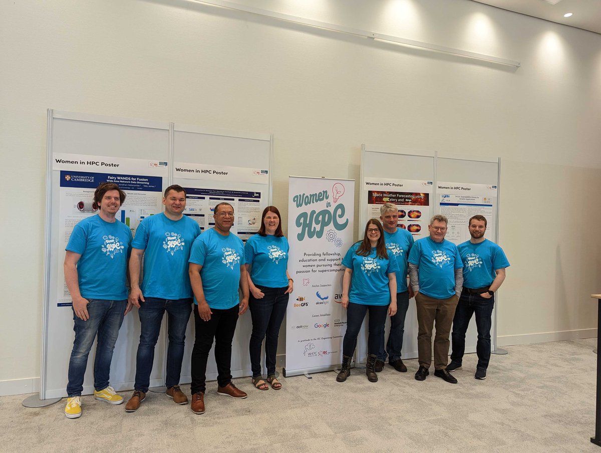 It's Diversity Day at @ISChpc and the @CambridgeRcs and @ZettascaleLab crew are supporting @women_in_hpc !

#HPC #ISC23