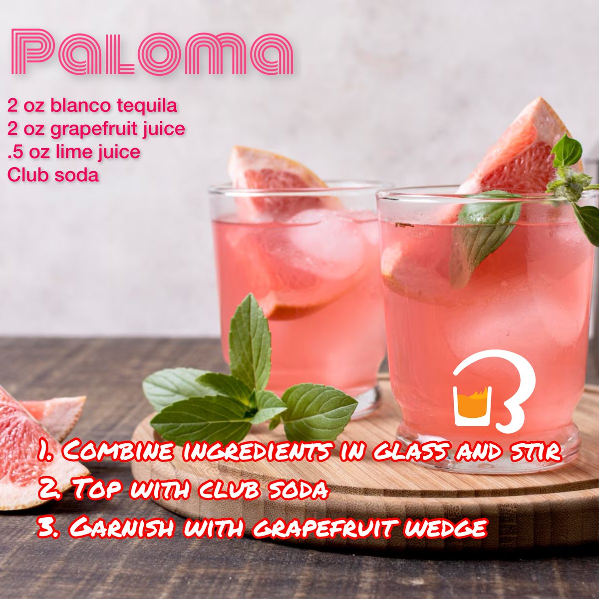RealBarBook's tweet photo. Cocktail of the Day - Paloma πΈπΉ
#cocktailoftheday #TheBarBook #VeteranOwned #sharethispost #indulgentexperiences #realreviews #localfavorites #drinkdiscoveries #FlavorProfile #tequila #liqour #cocktailjournal https://t.co/iiUP4Dc9Ol