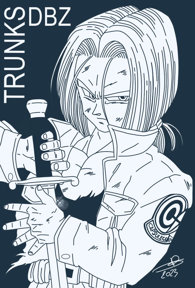 #DragonBallZ #miraitrunks #manga #fanart #anime #supasaiyanjin #superguerrier #illustratation