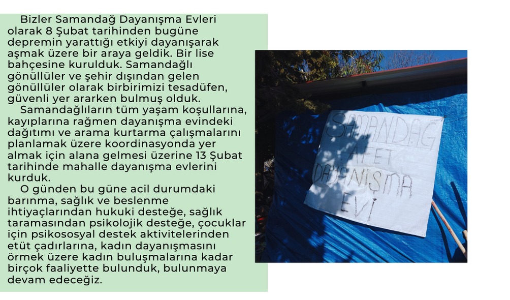 Samandağ Dayanışma Evleri tweet media