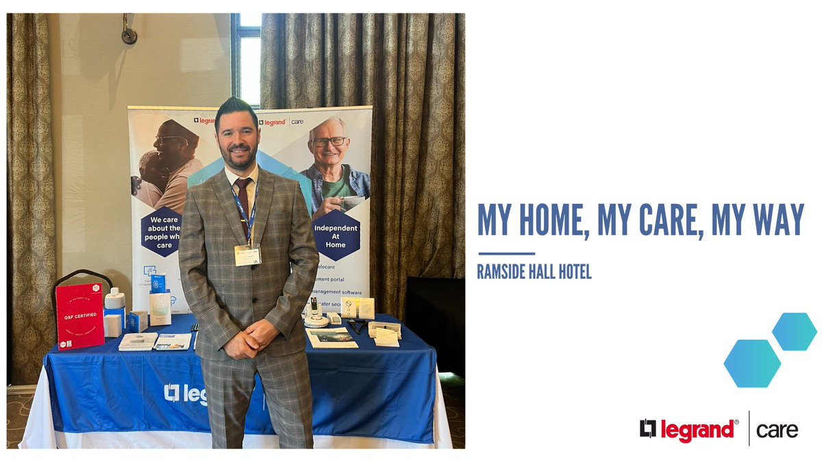 We are excited to be at TSA's My home, my care, my way event, taking place today, at Ramside Hall Hotel, Durham. Our team are looking forward to talking to you about our dynamic solutions, so pop along and see them.

#LegrandCare
#IndependenceAtHome
#SupportedLiving