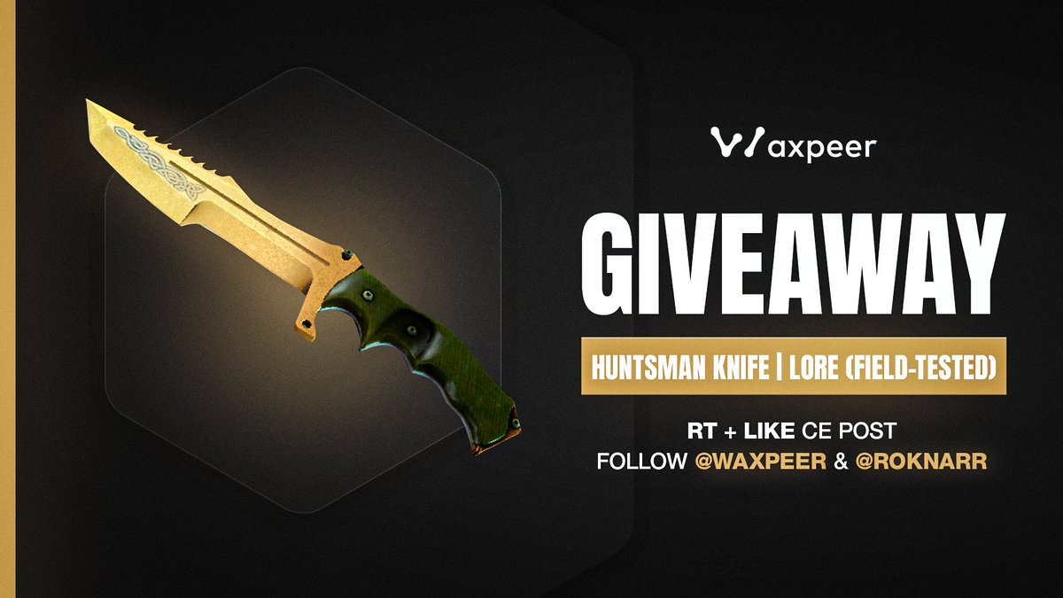 On vous offre un Huntsman Lore avec <a href="/WAXPEER/">WAXPEER</a> 
-&gt; Retweet, like et follow nos deux comptes pour participer !

Bonne chance ☘️