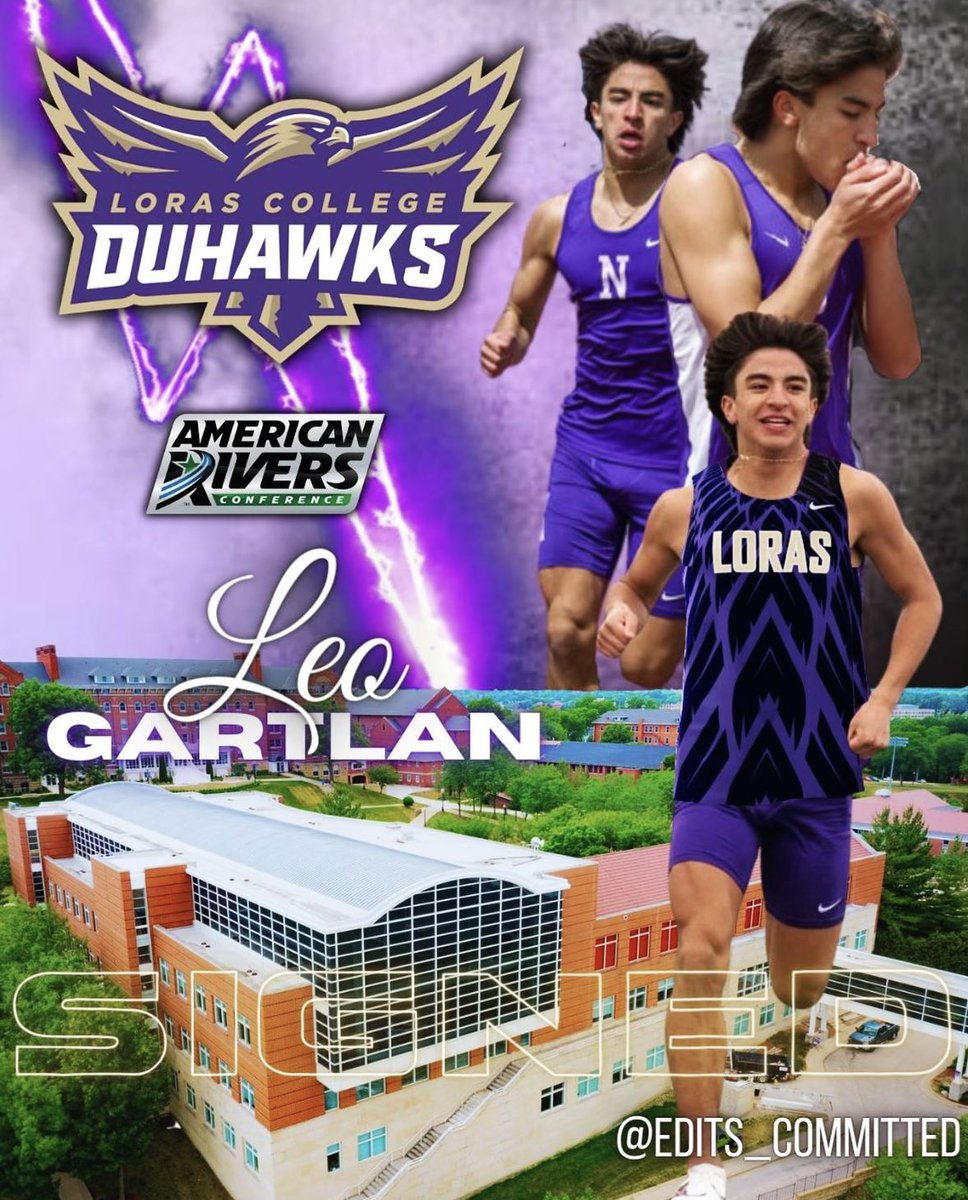 It’s Official! One of our members, Leo Gartlan, has officially signed with Loras College!🟣⚪️ #Signed #Duhawks