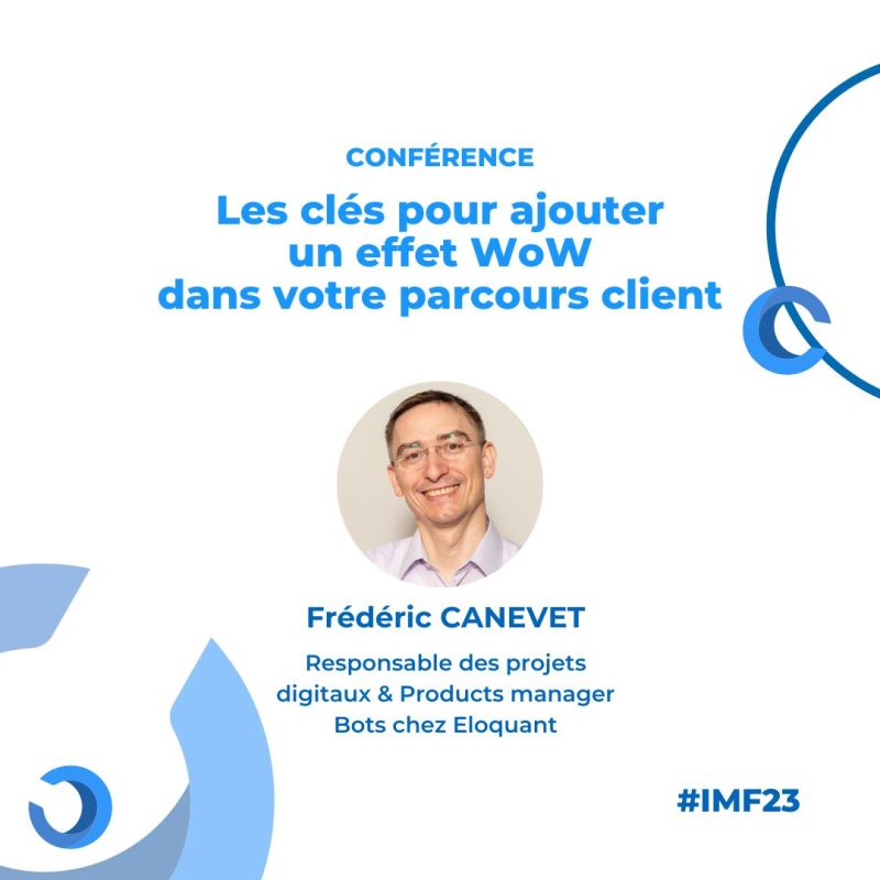 Pourquoi le contexte économique actuel nécessite plus que jamais de repenser l’ #ExpérienceClient ?

Fred Canévet de @conseilsmkg vous partagera à #IMF23, les stratégies à adopter et les leviers  pour faire passer un client simplement « content » en Fan !