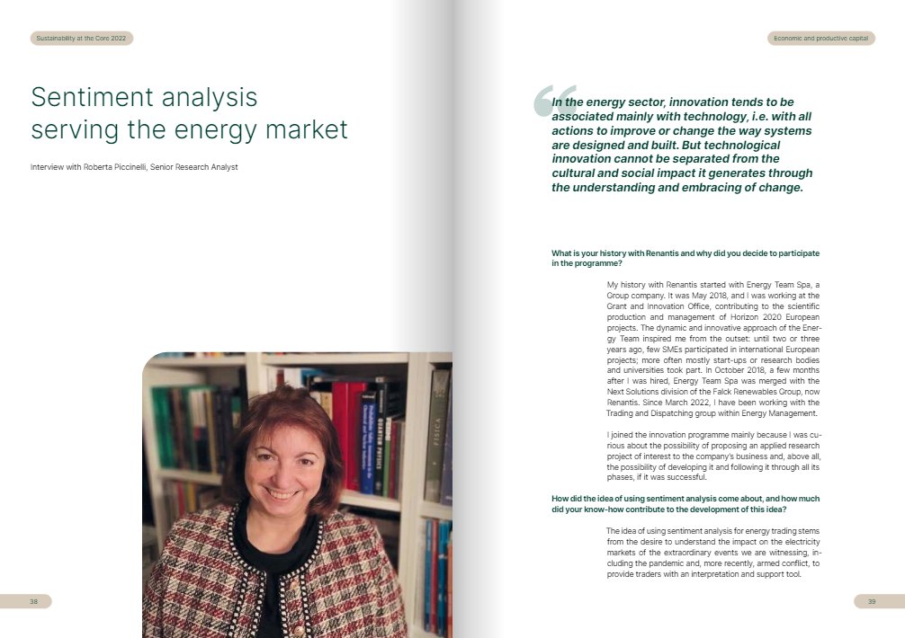 Renantis_'s tweet photo. Roberta Piccinelli, senior research analyst at Renantis, talks about our first innovation programme, developed for colleagues to propose innovative projects in the renewable sector.
Read the full interview 👇
https://t.co/6oA3cnmrYz
#SustainabilityAtTheCore #OurSharedValue https://t.co/VBUW2alLQX