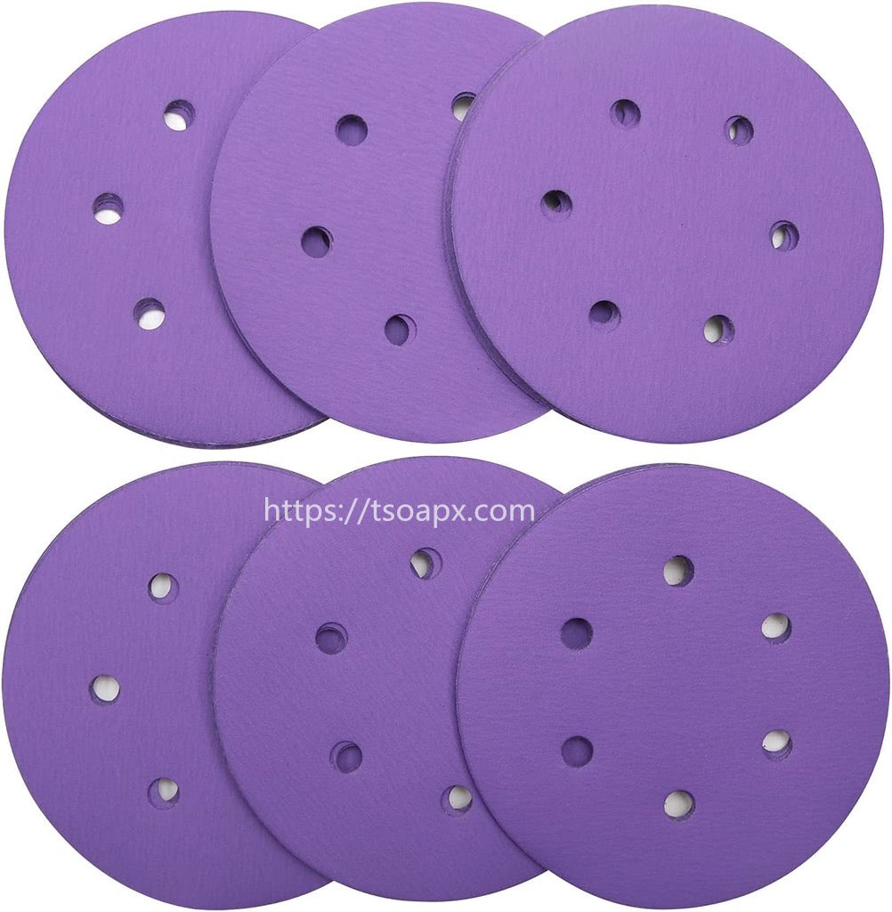 ServiceTsoapx's tweet image. 6"X 6 Hole Ceramic Hook &amp;amp; Loop Disc, The ceramic grain is self-sharpening grain that provides long lasting grits. The waterproof latex paper can ensure great wet and dry sanding effect! Find more from tsoapx.com! #ceramicdisc #hookandloop #sandingpaper