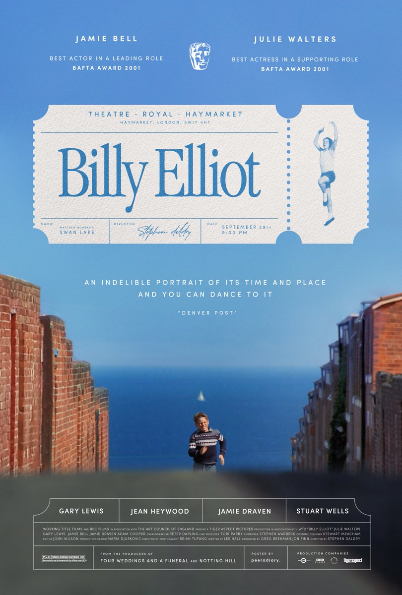 Here's my alternative poster for Billy Elliot (2000) 
Dir.Stephen Daldry  

#billyelliot #90sfilm #jamiebell #workingtitle #movieposter #alternativeposter #billyelliotmovie