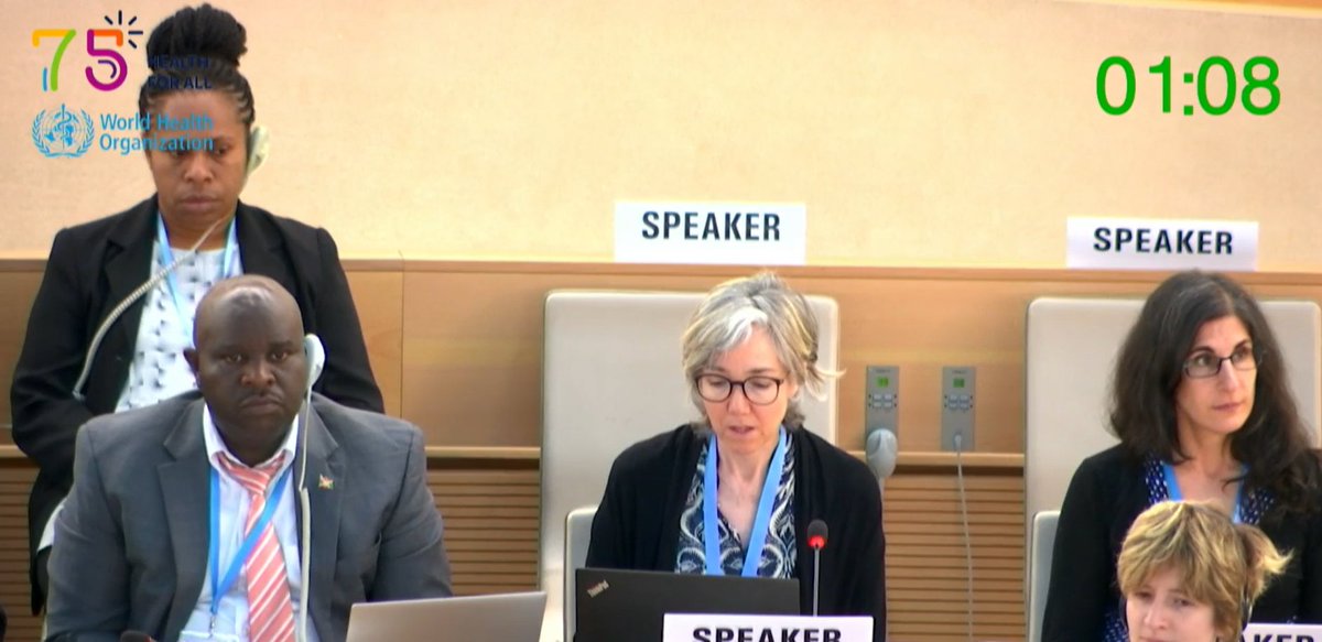 ICNurses's tweet photo. Delivery of constituency statement at @WHO #WHA76 by @WHPAlliance on behalf of ICN &amp; other organizations on Strengthening WHO preparedness for and response to #health #emergencies. Read all statements here: https://t.co/bsGHab4fEc @fdiworlddental @FIP_org @medwma @WorldPhysio1951 https://t.co/58StmIAFNo