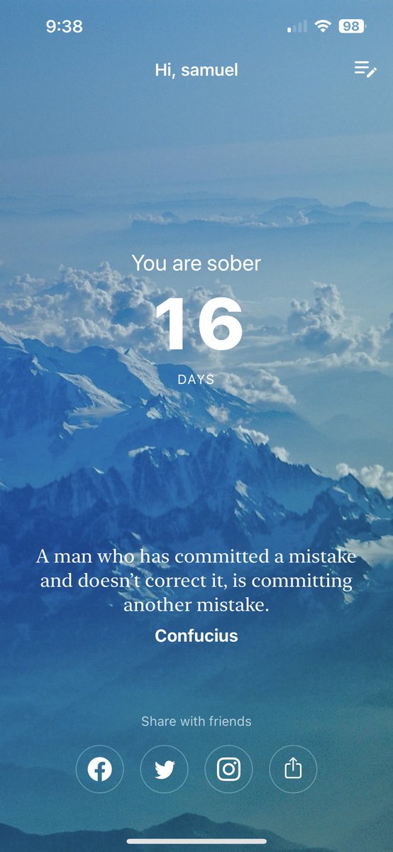 On day at a time. So happy to be here. 
#alcoholfree #RecoveryPosse #soberposse #sober