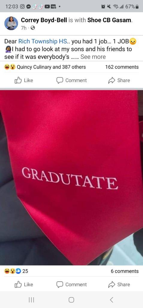 TammiBauske's tweet photo. How public school is going in my neighborhood...
#RichTownship #YouHadOneJob #Gradutate
(Plus, they accidentally left 17 Seniors out of the yearbook.) 🙄 https://t.co/2Qr4dtIDsN