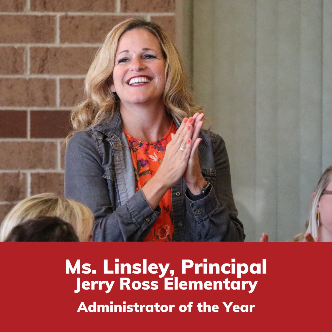 CPCSC is proud to announce that Jennifer Linsley, principal at Jerry Ross Elementary, is our 2023-2024 Administrator of the Year! Congratulations and THANK YOU for the dedication and support you provide to our students and staff every day.