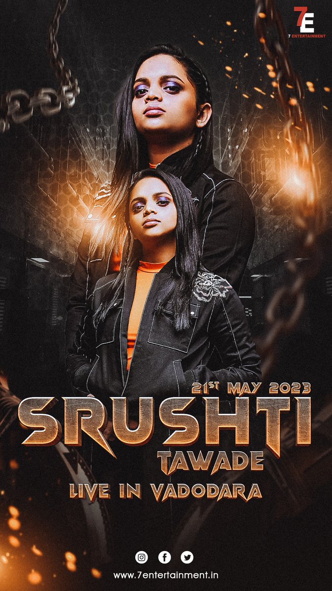 7EArtist's tweet photo. Get ready to groove as the sensational rapper, 
#SrushtiTawade
takes the stage at #TasteofVadodara , Vadodara! 🎤🔥

Artist by @7EArtist

#7Entertainment #LiveInConcert #MusicLoversUnite #MusicFever #7e #7entertainment #concert #livemusic #sevenentertainment https://t.co/Z6slDTEsw2