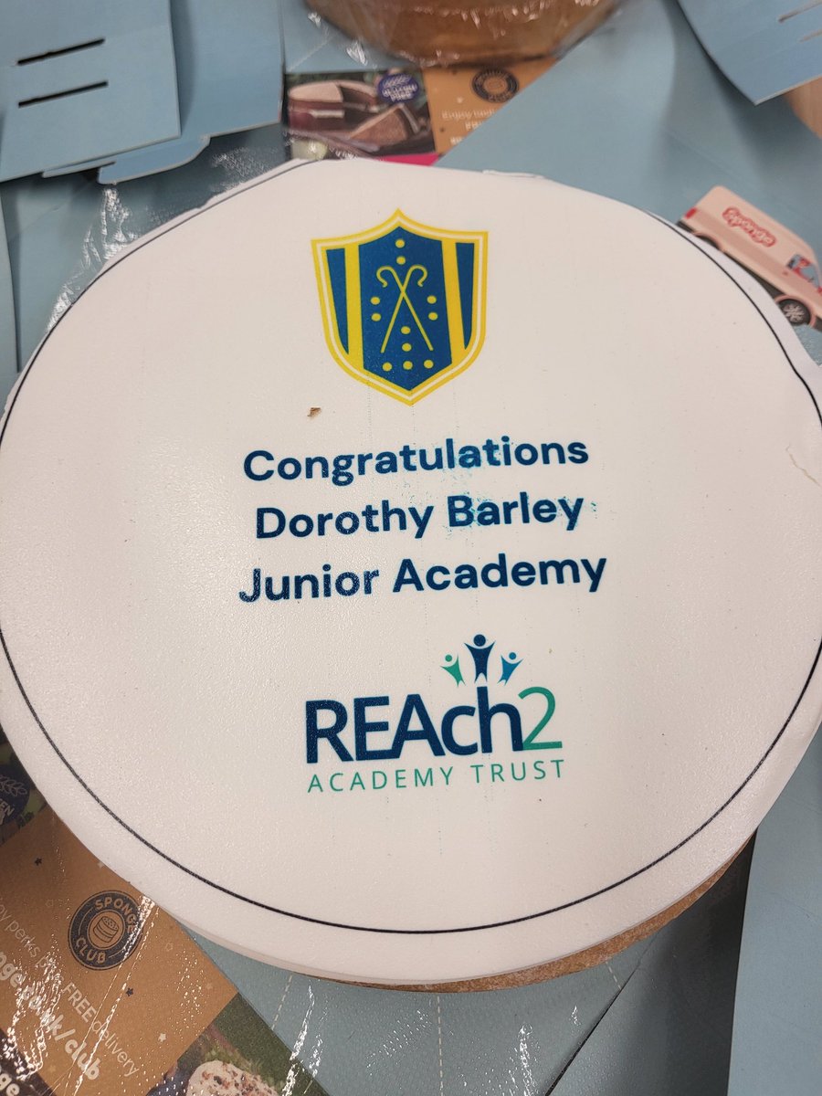 DBJSchool's tweet photo. Thanks @reach2trust for our celebratory Ofsted cakes! Staff thoroughly enjoyed the treat and we are very proud of our 'Good'! #AlwaysAimingHigher https://t.co/2MiWyXhT4I