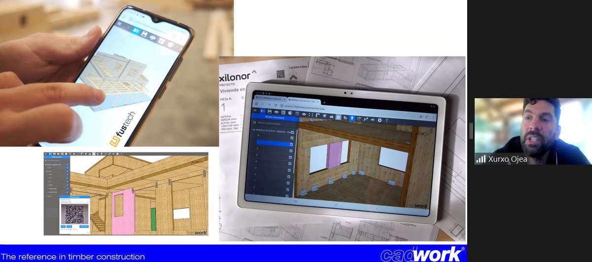 digineb's tweet image. How can #BIMsoftware be used for the #design and #production of timber structures? During our webinar, Xurxo Ojea provides an engaging and clear presentation on how the #cadwork tools can facilitate the structuring of #wood products through the adoption of #digitalisation