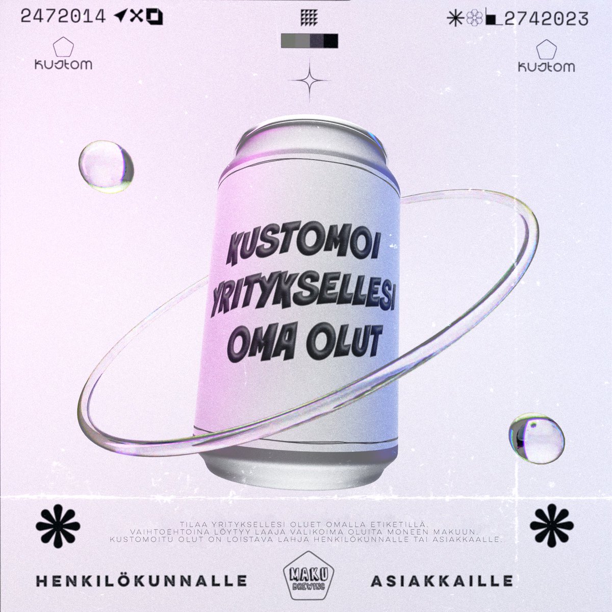 Oma olut yrityksellesi?

Meidän avullamme se on mahdollista! Muista lomalle jäävää henkilökuntaasi tai avainasiakkaitasi persoonallisella yrityslahjalla, joka on varmasti täynnä Makua!

Hinnat alkaen 3 € / tölkki.

Kysy lisää osoitteesta maku@makubrewing.com tai 0400437915