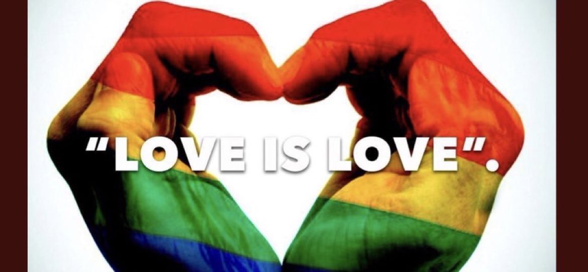 DrRonHolt's tweet photo. Love is love. 🏳️‍🌈 

RT if you agree. https://t.co/H5OuDnaMUe