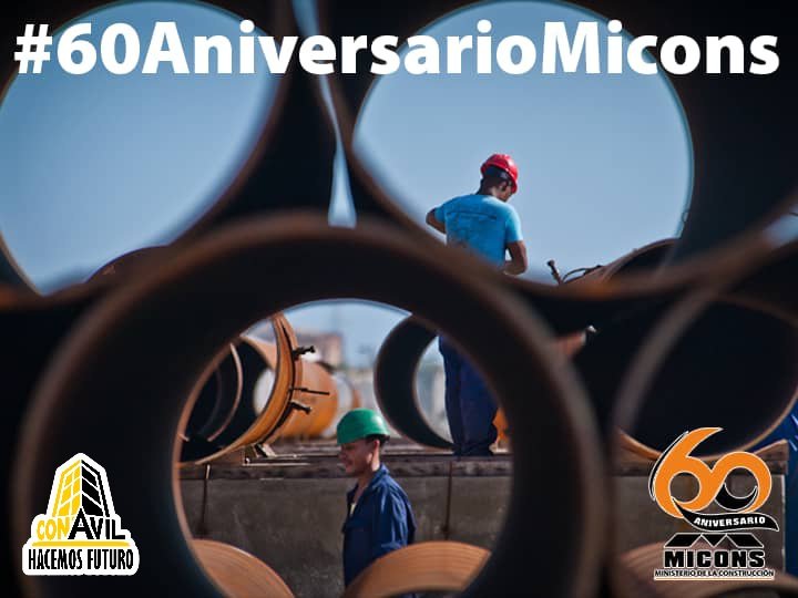 Felicidades a todos los constructores de @CubaMicons en este 60 aniversario. #UnidosConstruimosCuba #LatirXUn26DeVictorias @CubaCubacons @Conavil_ECM @trocha2022
