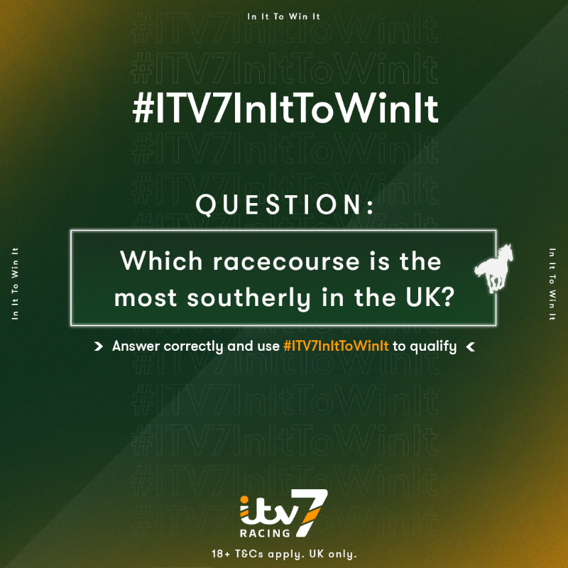 ITV7Racing's tweet photo. Competition time 🏇🙌

We have a £50 cash prize up for grabs 💷

Simply follow @itv7, answer today's question, use the hashtag #ITV7InItToWinIt and you could be our lucky winner announced at 10am tomorrow ⌚️

T&amp;Cs apply 🔗