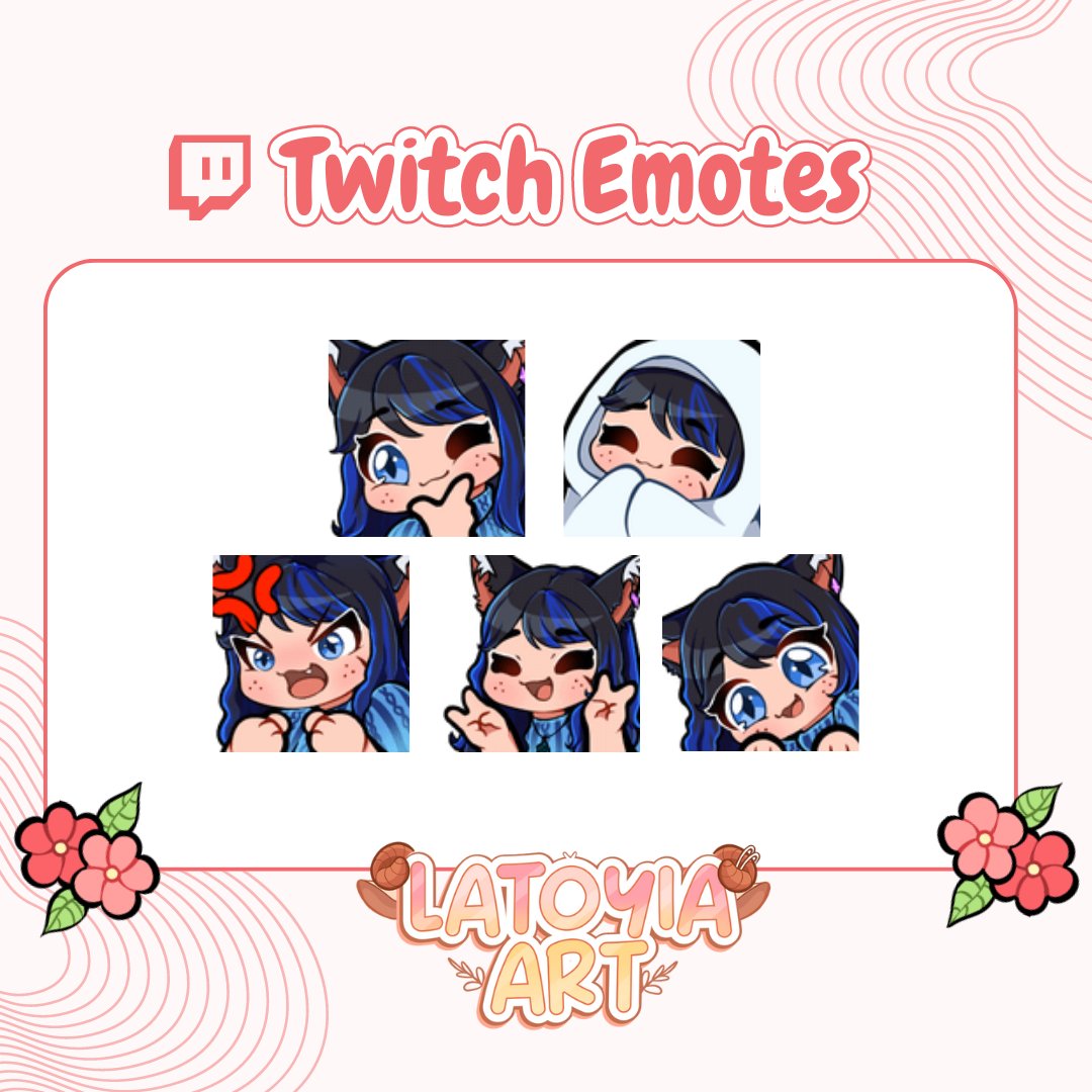 New Twitch emotes for @/Azured_Rose    
I really appreciate you supporting me 💕 

#twitch #twitchemote #commission #twitchstreamer #Finalfantasy #FFXIV