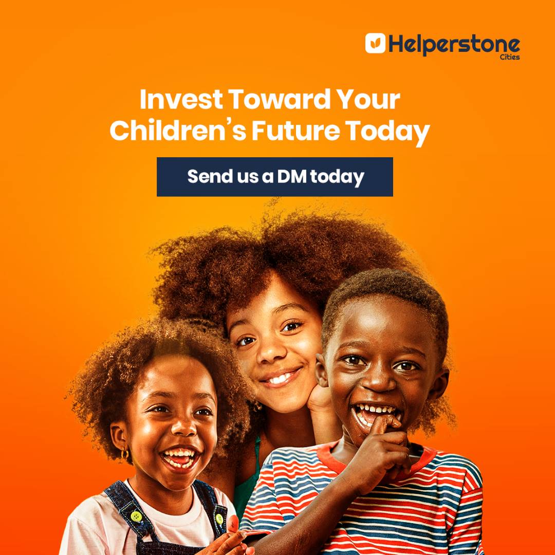 Invest towards your children's future today

Send us a DM

We all from Helperstone Cities are here to guide you.

helperstone.city
#helperstone_cities

#realestateinvestment #celebritiesinnigeria #nigerianinusa #realestateng #realestatenigeriaexpert #landinvestment #Child