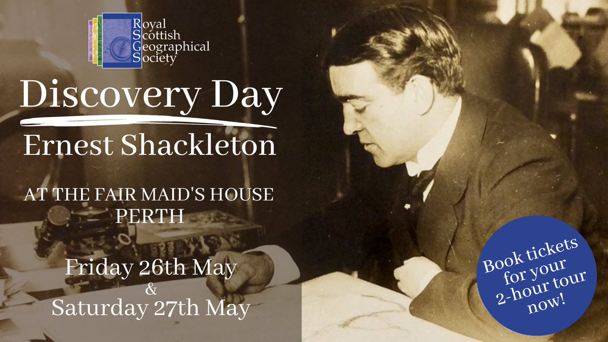 The Fair Maid's House visitor centre will be closed to the general public on Friday 26th and Saturday 27th, unless you have a pre-booked ticket for the Discovery Day: Ernest Shackleton tours. Tickets for which are available at rsgs.org/events