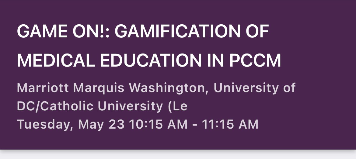 Diana Kelm (@diana_kelm) on Twitter photo Come check out the āGamification in Medical Educationā session at #ATS2023 with an amazing group of #meded educators
<a href="/nainasaw_/">Naina Sawal</a> <a href="/jbricha1/">Jeremy Richards, MD, MA, FACP, ATSF</a> <a href="/SKassutto/">Stacey Kassutto</a> #erincamec
<a href="/ATSMedEd/">ATS Section on #MedEd</a> Come check out the āGamification in Medical Educationā session at #ATS2023 with an amazing group of #meded educators
<a href="/nainasaw_/">Naina Sawal</a> <a href="/jbricha1/">Jeremy Richards, MD, MA, FACP, ATSF</a> <a href="/SKassutto/">Stacey Kassutto</a> #erincamec
<a href="/ATSMedEd/">ATS Section on #MedEd</a>