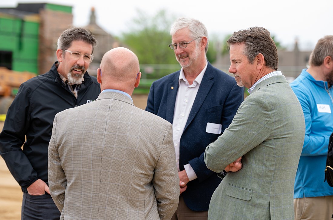 A new Veterans Affairs community based outpatient clinic, Olympia Fields, in Oconomowoc, WI broke ground last week! Congratulations to <a href="/WangardPartners/">Wangard</a> and Clement J. Zablocki VA Health Care System on this milestone! 
Read more about the project below: wangard.com/pressroom/olym…