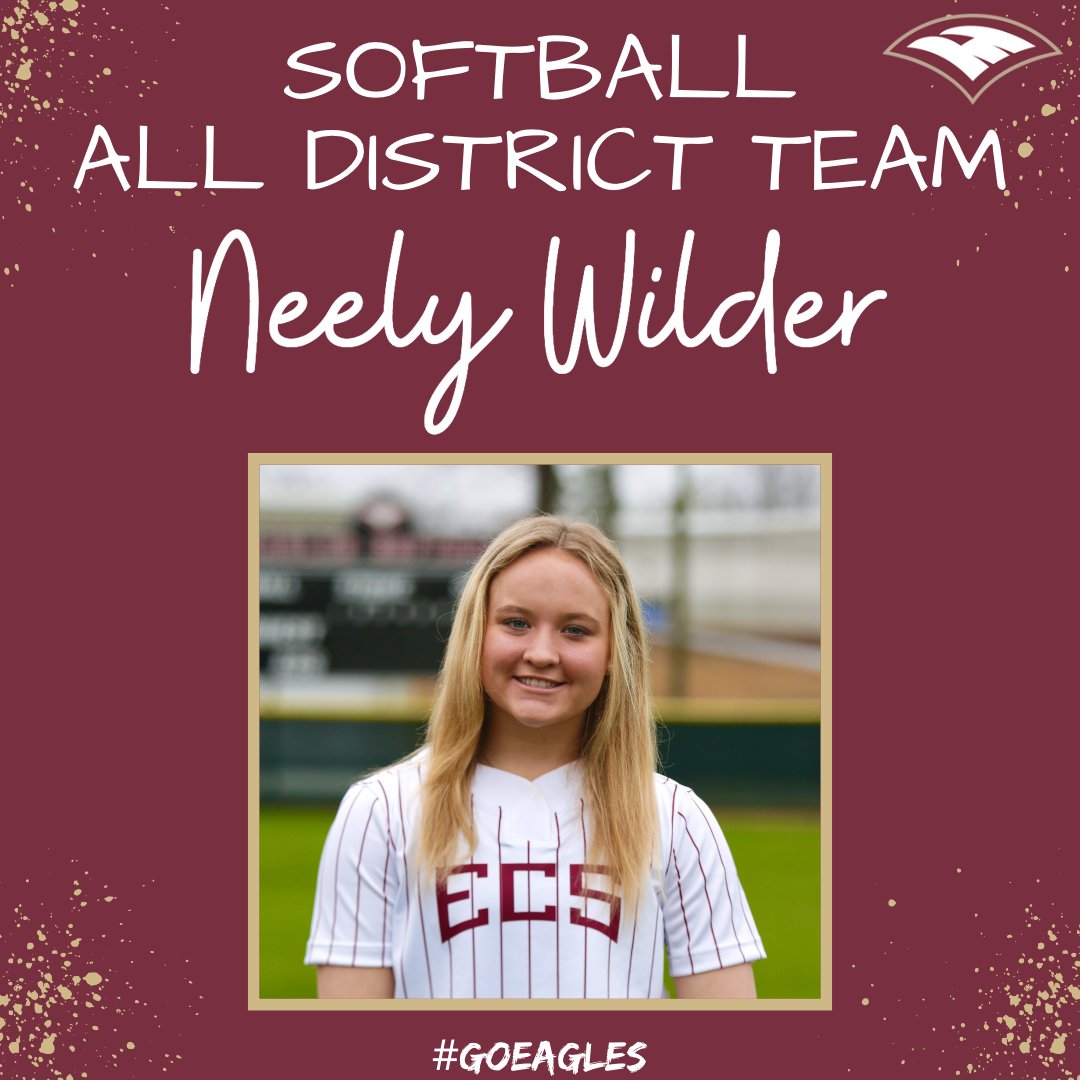 Congratulations to these Varsity Softball players who have been selected to the All District Team! Your hard work and dedication this season have paid off! #GoEagles