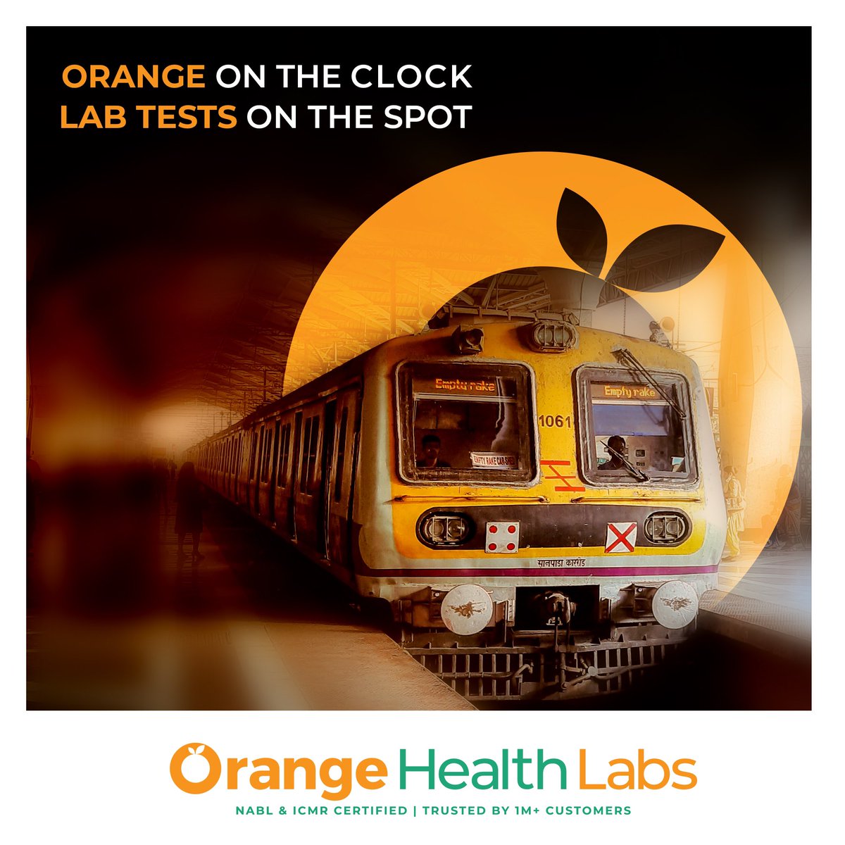 #Mumbai , we understand how every second counts and that’s why we are committed to prompt and accurate Diagonistic Testing, every time. #NowInMumbai #hometesting #orangehealthlabs