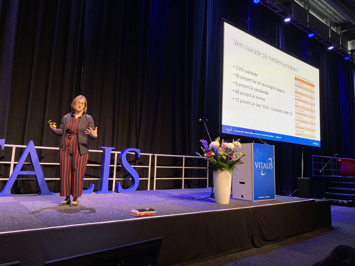 Vår utredare Fanette Caudron presenterar vår nya Neurorapport om e-hälsa. Neuro.se/neurorapporten #hjälpmedelsriksdagen #vitalis2023