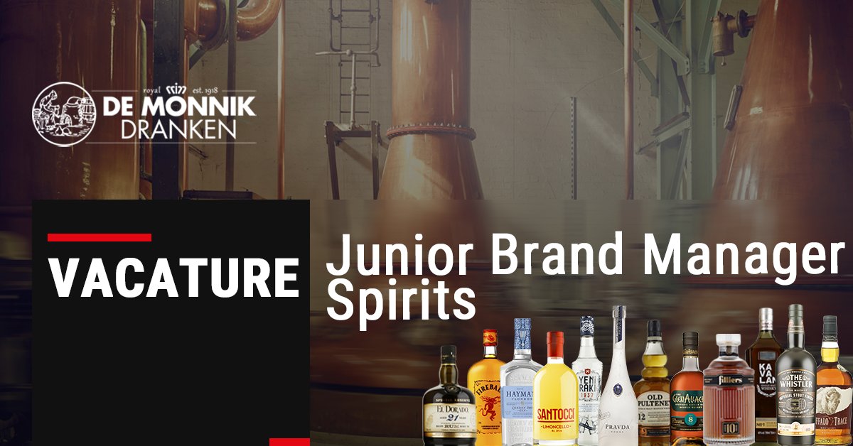 Ben jij de Junior Brand Manager Spirits die wij zoeken? Solliciteer dan nu bij De Monnik Dranken en wordt onderdeel van ons ervaren en enthousiaste team!  ap.lc/R0sVZ #vacature #Oldenzaal