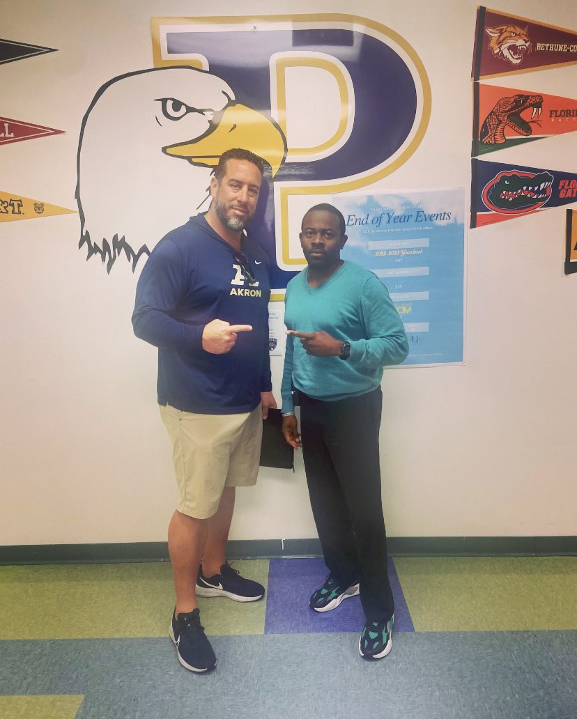 Andre’ Daniels (@coachdre_7) on Twitter photo Thank you to University of Akron Assistant Coach / Offensive Line <a href="/Coach_J_Rod/">Joel Rodriguez</a> for visiting Palm Glades Preparatory Academy and evaluating our student-athletes.
#WeBelieve #Built2Last #RTB #FearNoOne #WarEagle 🦅 Thank you to University of Akron Assistant Coach / Offensive Line <a href="/Coach_J_Rod/">Joel Rodriguez</a> for visiting Palm Glades Preparatory Academy and evaluating our student-athletes.
#WeBelieve #Built2Last #RTB #FearNoOne #WarEagle 🦅