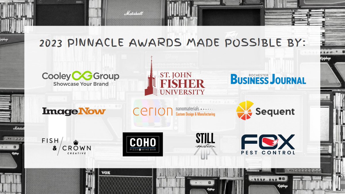 Without our sponsors, we wouldn't be able to celebrate Rochester's marketing excellence nearly as well. They come from inside and outside the industry, and we thank them for helping us make a difference.

Click here to get your Pinnacle tickets! -> hubs.li/Q01QKxCC0