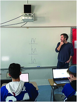 NCTM's tweet photo. In this month's Feature article for Grades 9-12, graphing #technology is used to help students explore phase shifts in sine curves with a pendulum: https://t.co/haZon7DS3v

Link to video: https://t.co/lGcK97jV5J

#mtbos #iteachmath #mathtech https://t.co/ARsc3IUMcD