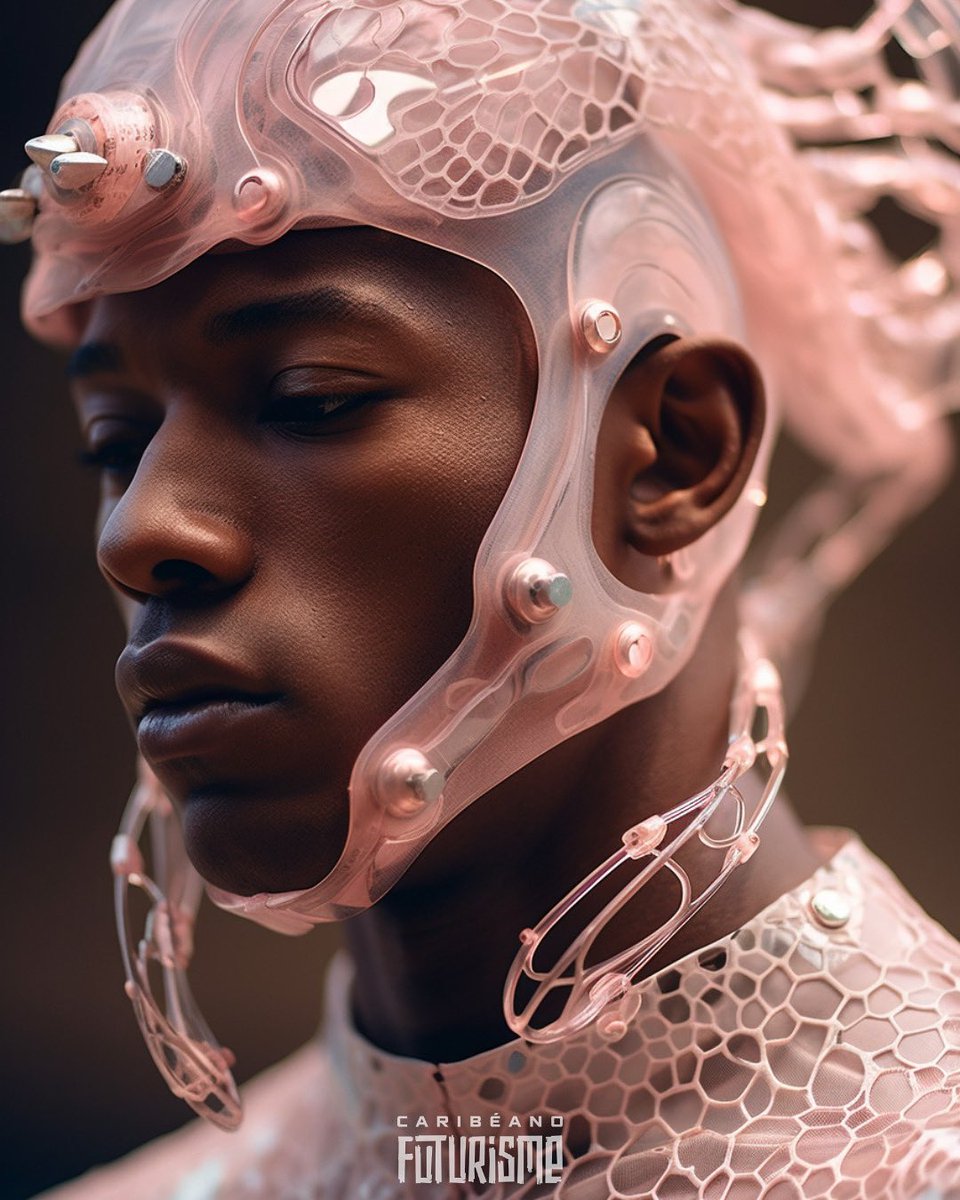 ManuVision's tweet photo. 🪸 Witness this Reef Seeker tribal warrior adorned in coral-incrusted armor. A masterpiece of biomimicry and parametric design, this captivating fusion honors the bond between the Koralis tribe and their oceanic realm.
#Koralis #ReefSeekers #Caribéanofuturisme #Caribbeanofuturism https://t.co/K3SxR6WR6T