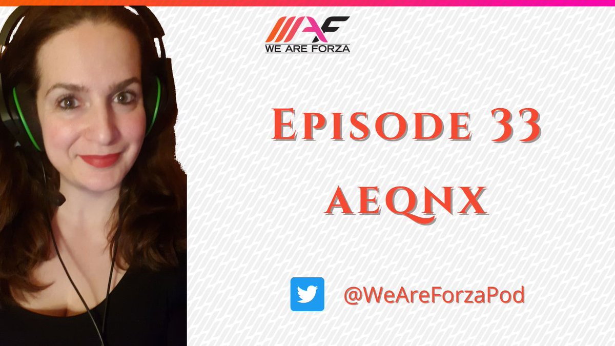 WeAreForzaPod's tweet photo. Aeqnx is our guest this time! On this episode we talk about tuning, painting, driving, and accolades!
Fun Fact: It's the longest episode so far! Aeqnx had a lot to tell and we like it a lot!

https://t.co/lN5EZQvHLX

#WeAreForza
#Forza https://t.co/yAxnUkFBrX